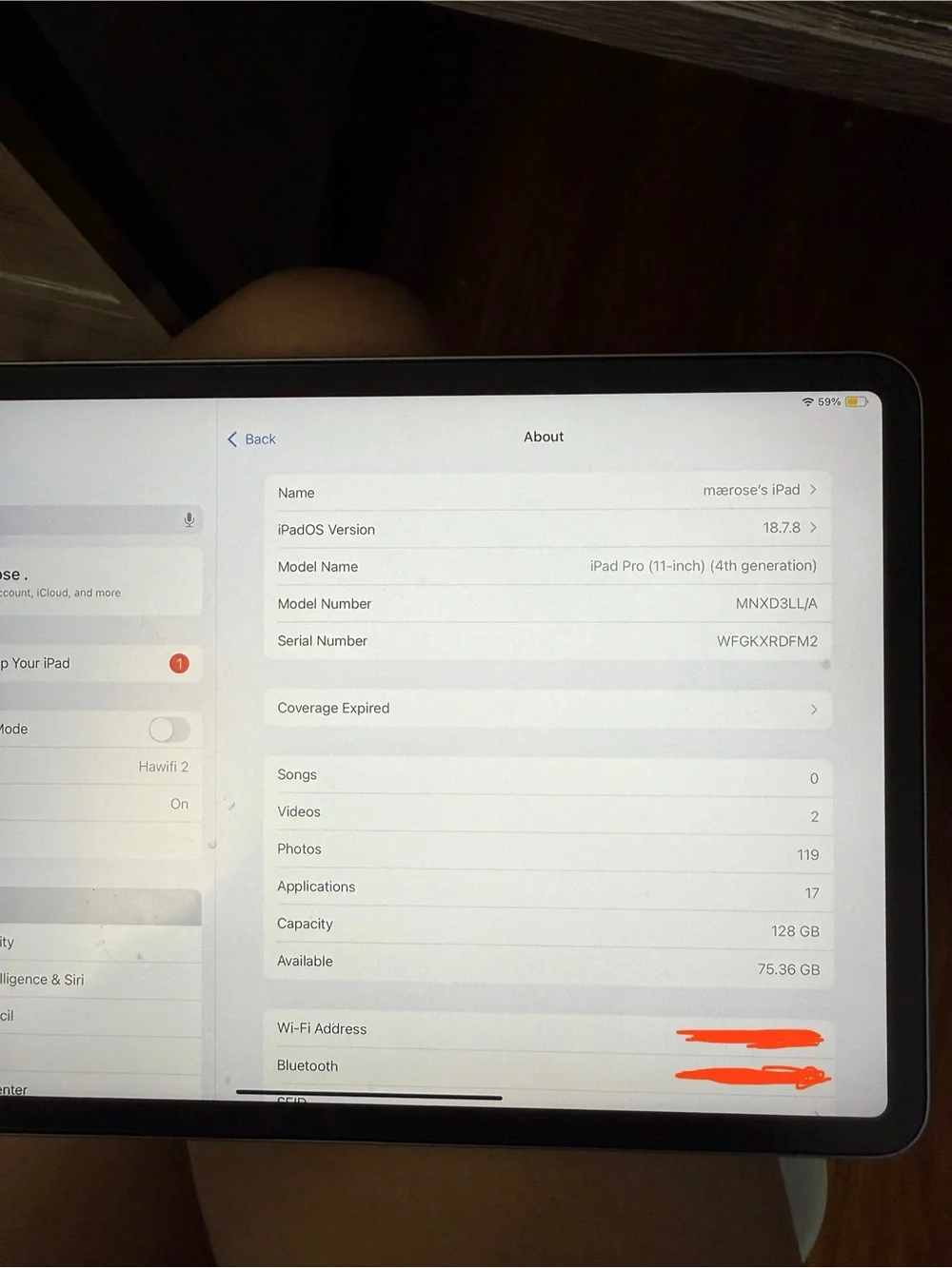 iPad Pro 4th Gen 11in 128 gb Space Gray M2 Chip